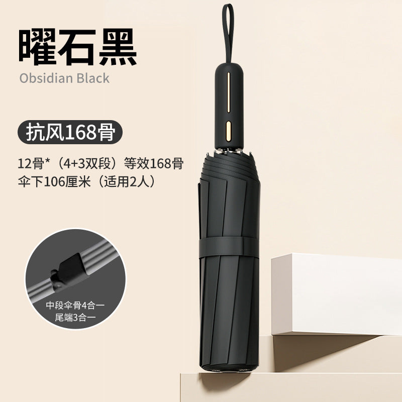 Fully automatic double large umbrella folding wholesale sunny and rainy dual-purpose umbrella sun umbrella sunshade umbrella 24 bone large umbrella