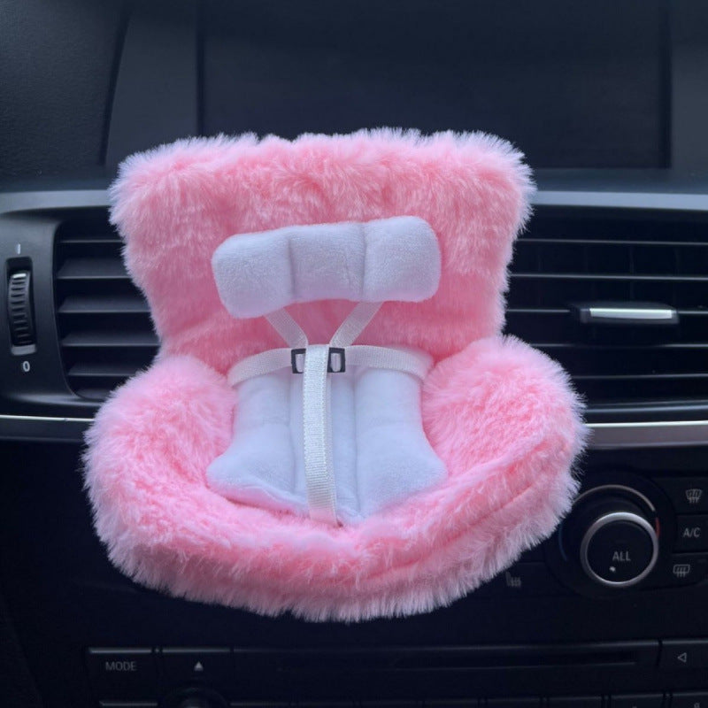 Cross-border applicable to labubu doll safety seat cute doll air outlet aromatherapy ornaments car interior decoration