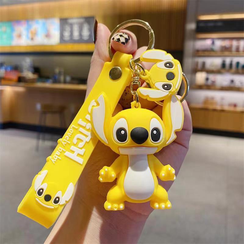 Cartoon cute Stitch keychain female doll doll pendant male car key schoolbag pendant