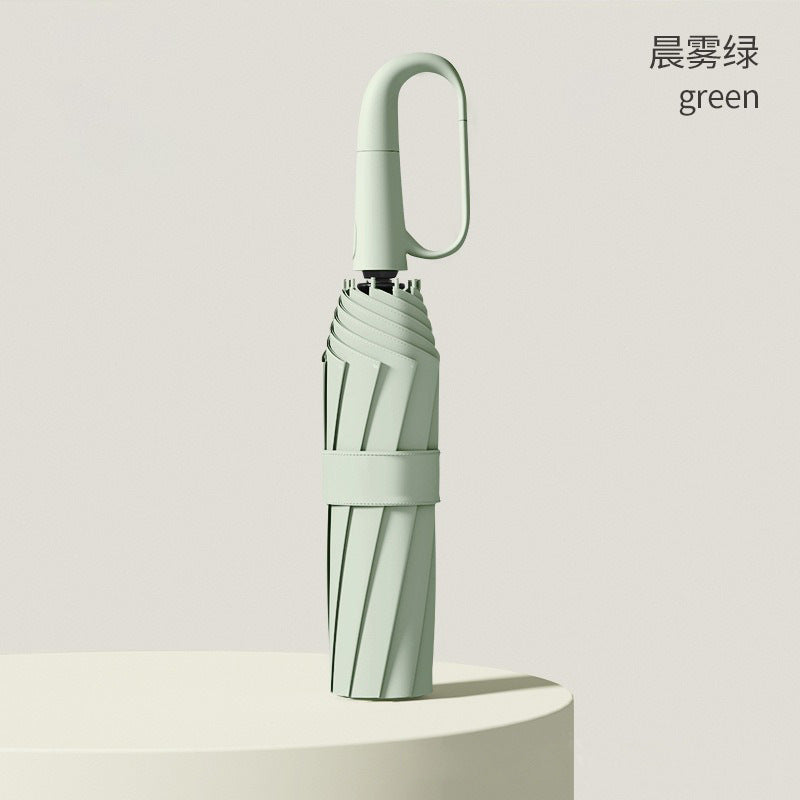 Sunny and rainy dual-purpose umbrella folding umbrella fully automatic buckle enlarged thickened multi-person outdoor anti-ultraviolet umbrella