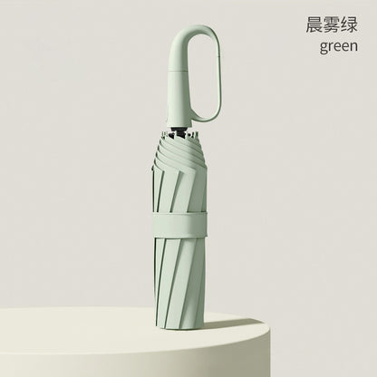 Sunny and rainy dual-purpose umbrella folding umbrella fully automatic buckle enlarged thickened multi-person outdoor anti-ultraviolet umbrella