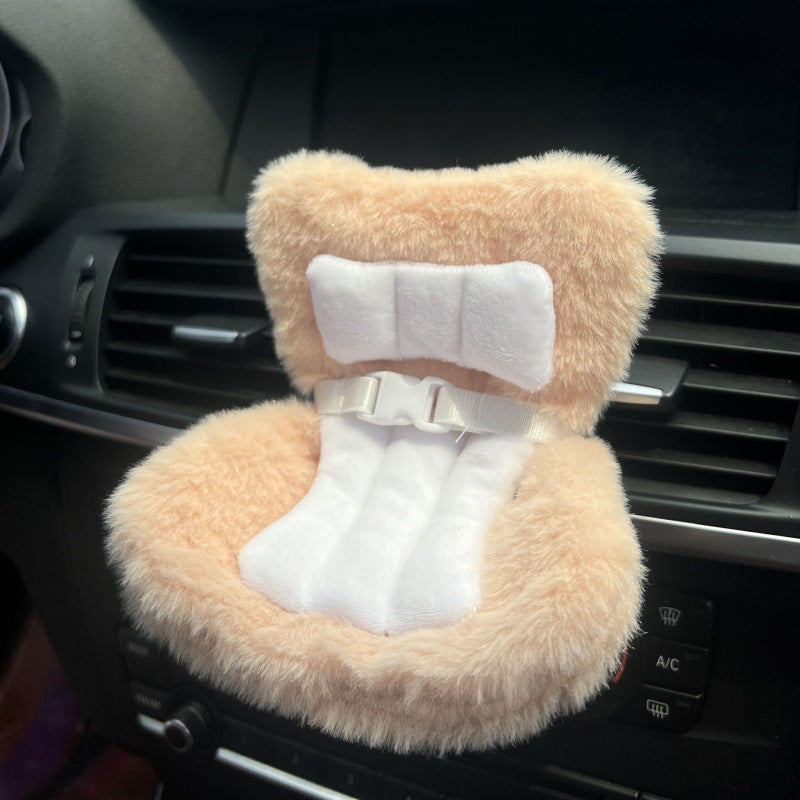 Cross-border applicable to labubu doll safety seat cute doll air outlet aromatherapy ornaments car interior decoration
