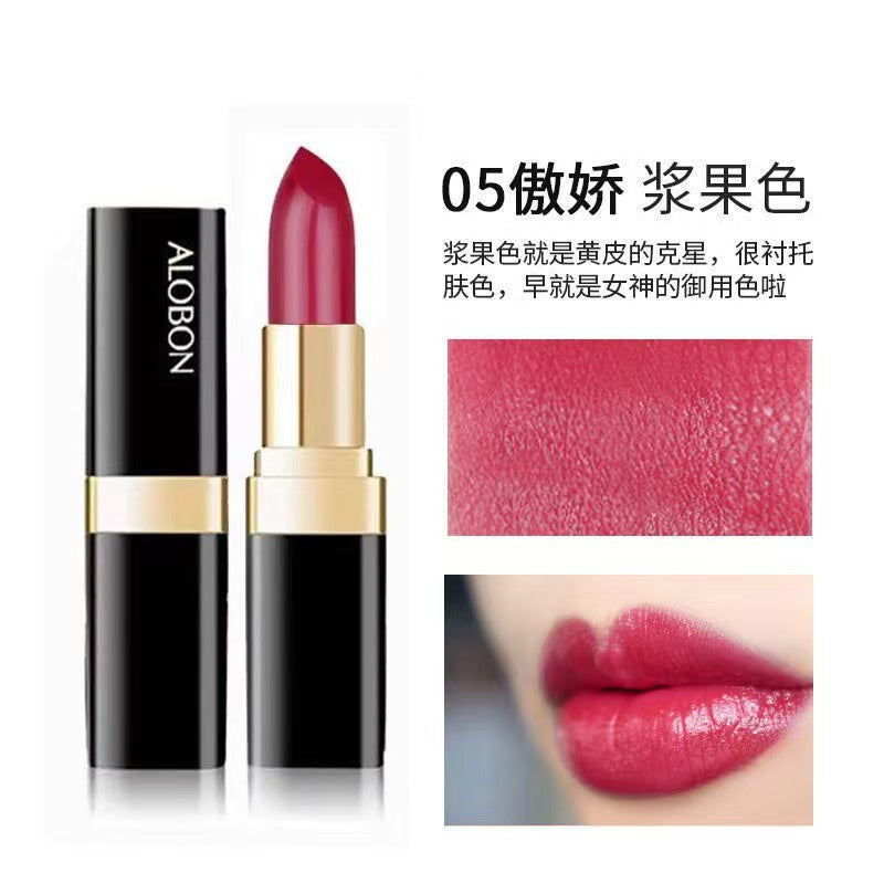 Yabang small black tube lipstick DS919 crystal bright color lipstick - cinnabar red cosmetics lipstick wholesale