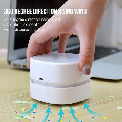 Portable Mini Desk Vacuum Cleaner — Wireless Keyboard & Desktop Cleaner