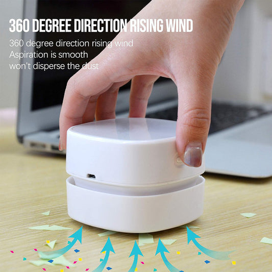 Portable Mini Desk Vacuum Cleaner — Wireless Keyboard & Desktop Cleaner