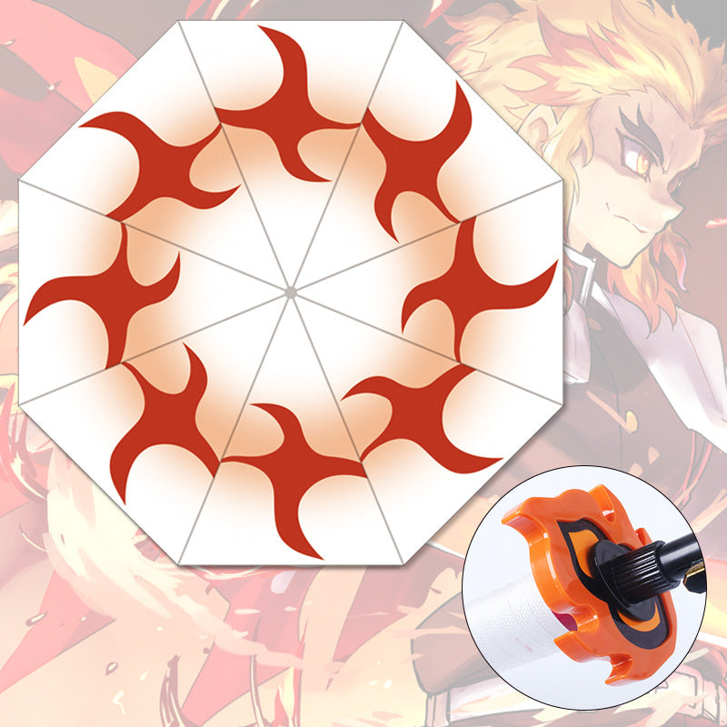 Anime umbrella long handle umbrella knife umbrella anime demon slayer sunny umbrella samurai personality creative umbrella parasol cos