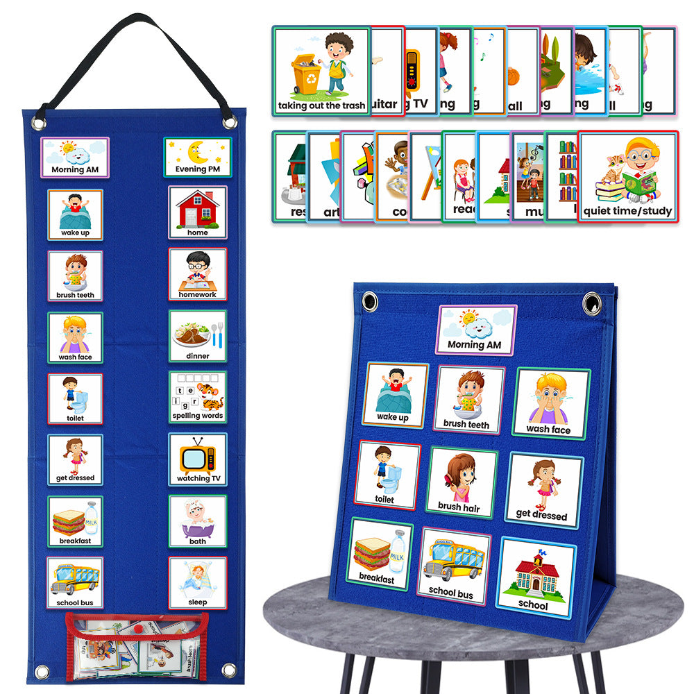 Kids Visual Schedule Calendar — Daily Routine Chart for Children
