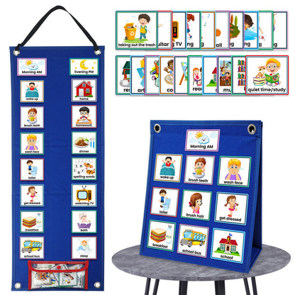 Kids Visual Schedule Calendar — Daily Routine Chart for Children