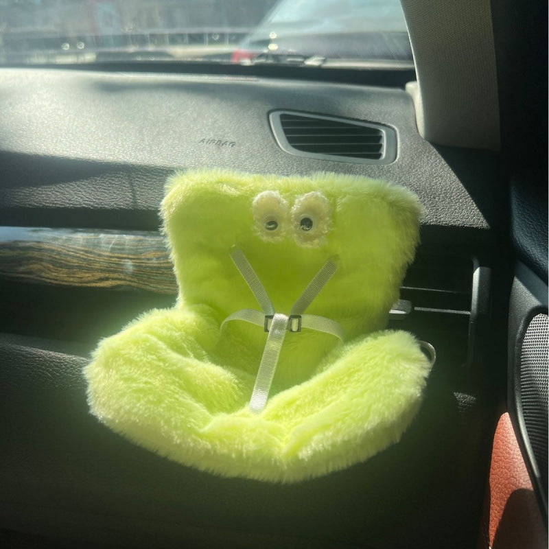 Cross-border applicable to labubu doll safety seat cute doll air outlet aromatherapy ornaments car interior decoration