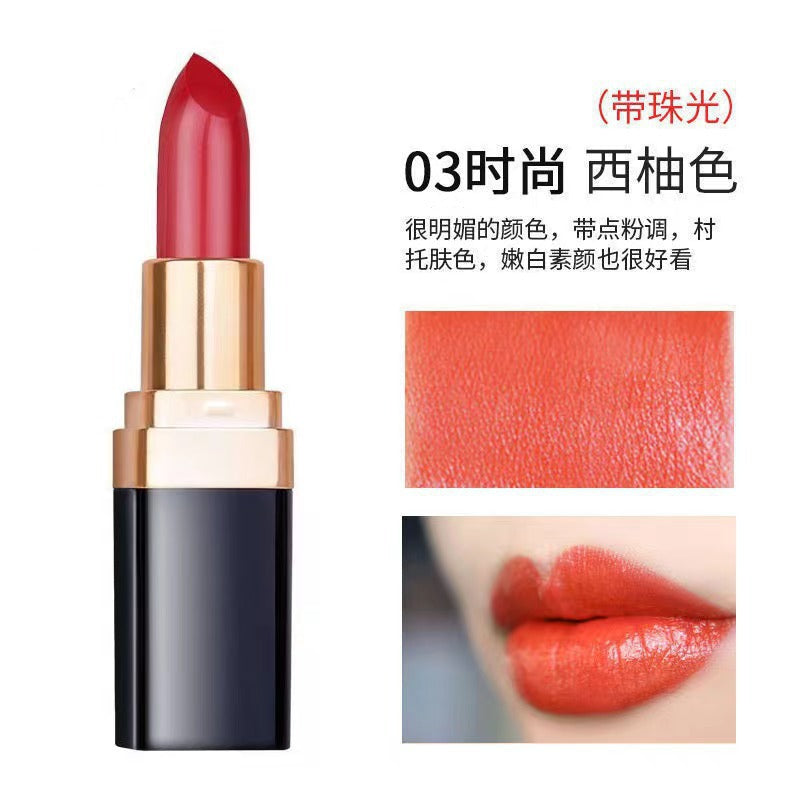 Yabang small black tube lipstick DS919 crystal bright color lipstick - cinnabar red cosmetics lipstick wholesale