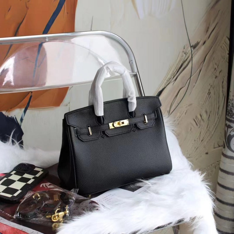 2025 new bags platinum bags women's handbags Kelly bags shoulder crossbody high-end texture commuting