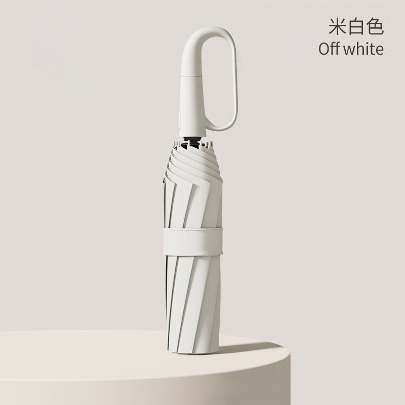 Sunny and rainy dual-purpose umbrella folding umbrella fully automatic buckle enlarged thickened multi-person outdoor anti-ultraviolet umbrella