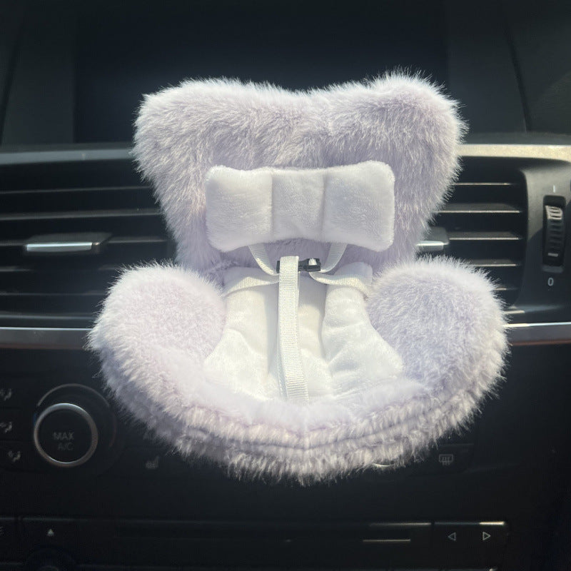 Cross-border applicable to labubu doll safety seat cute doll air outlet aromatherapy ornaments car interior decoration