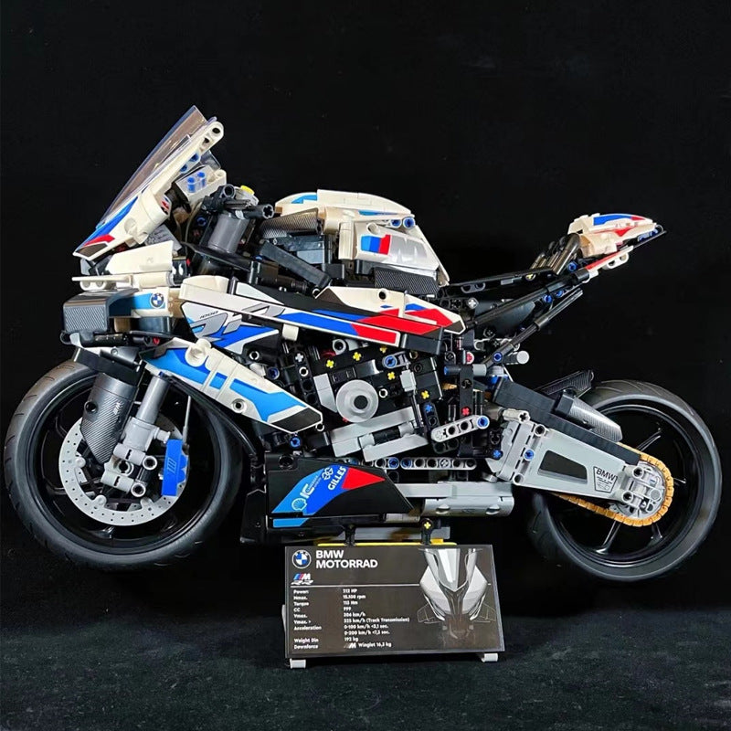Compatible with Lego BMW motorcycle M1000RR assembled building blocks toy boy model Ducati birthday gift