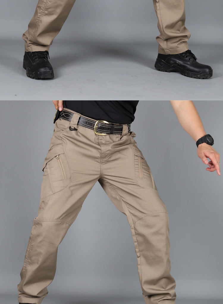 Tactical pants spring men's special forces camouflage pants overalls autumn outdoor multi-pocket pants wear-resistant IX7 military fan pants