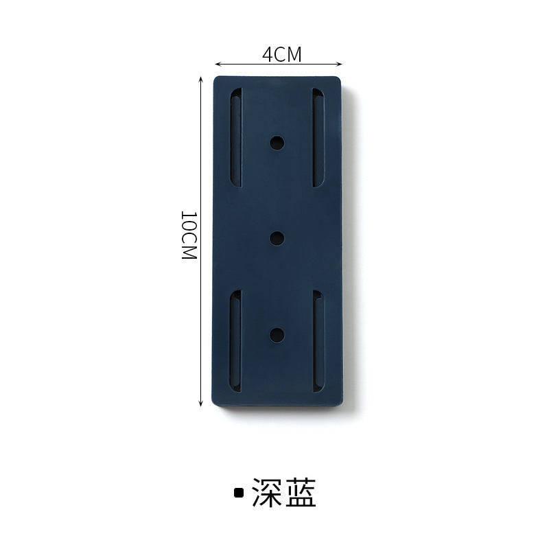 Plug-in fixer hanging wall-free punching socket plug-in row storage rack router plug-in board wall fixer