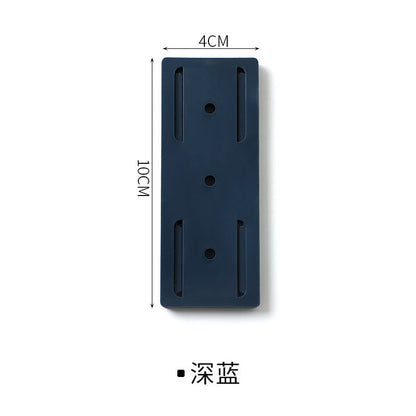 Plug-in fixer hanging wall-free punching socket plug-in row storage rack router plug-in board wall fixer