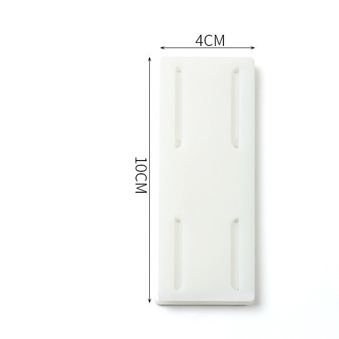 Plug-in fixer hanging wall-free punching socket plug-in row storage rack router plug-in board wall fixer