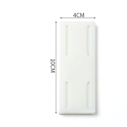 Plug-in fixer hanging wall-free punching socket plug-in row storage rack router plug-in board wall fixer