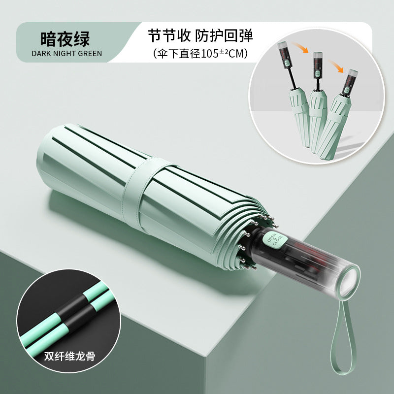 Fully automatic double large umbrella folding wholesale sunny and rainy dual-purpose umbrella sun umbrella sunshade umbrella 24 bone large umbrella