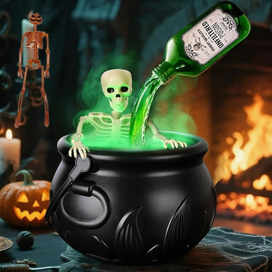 Halloween Flame Witch Bucket — Indoor Decoration Prop