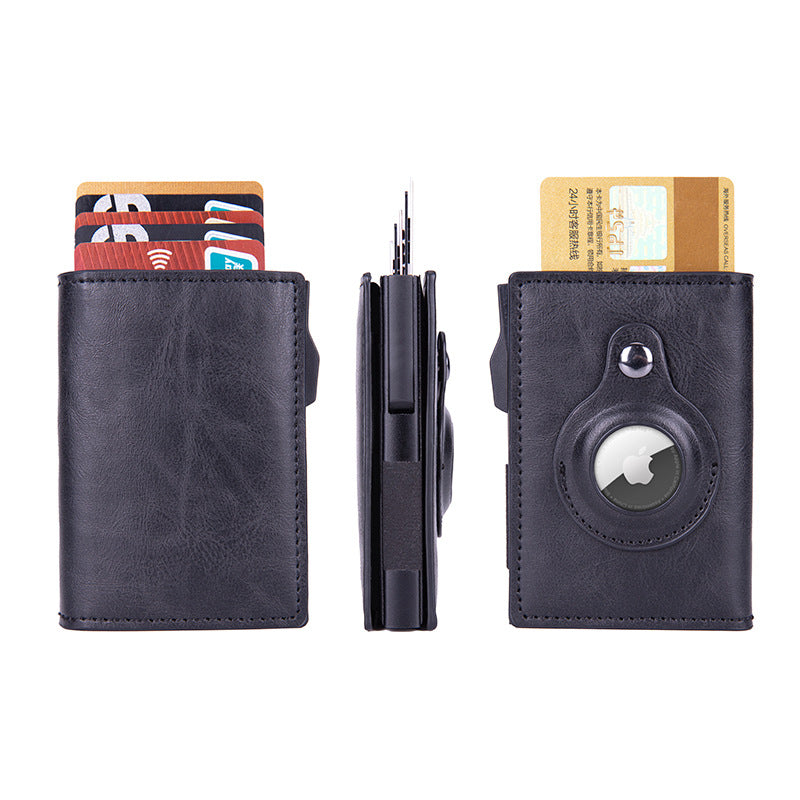 Cross-border airtag card package tracker RFID card package anti-theft brush women's multi-card credit card wallet card holder