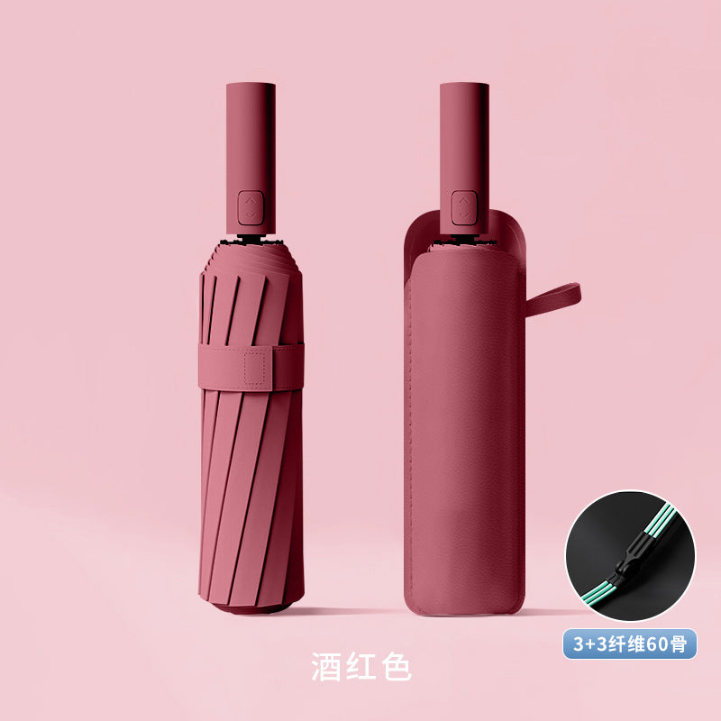 Fully automatic double large umbrella folding wholesale sunny and rainy dual-purpose umbrella sun umbrella sunshade umbrella 24 bone large umbrella