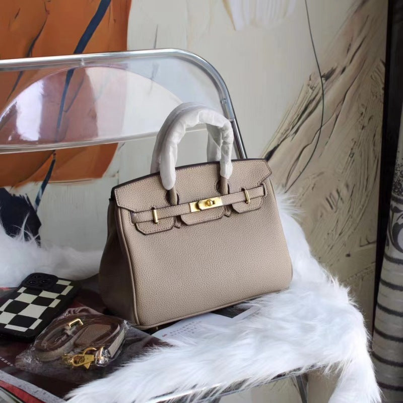 2025 new bags platinum bags women's handbags Kelly bags shoulder crossbody high-end texture commuting