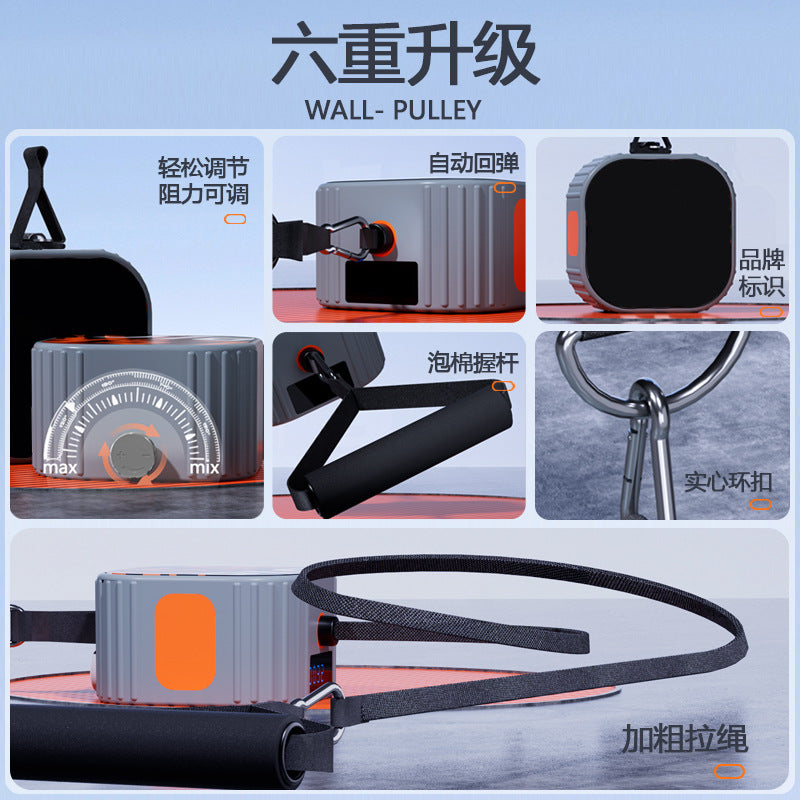Multifunctional fitness pump strength resistance training puller dumbbell rowing machine exercise chest muscle comprehensive fitness equipment