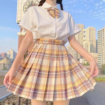 JK Sailor Uniform Pleated Skirt Set — Japanese College Style Cosplay