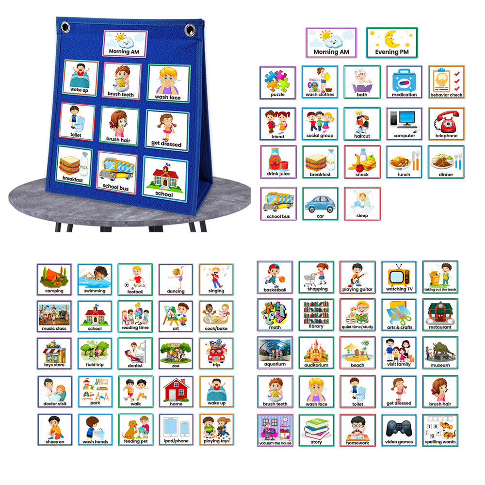 Kids Visual Schedule Calendar — Daily Routine Chart for Children