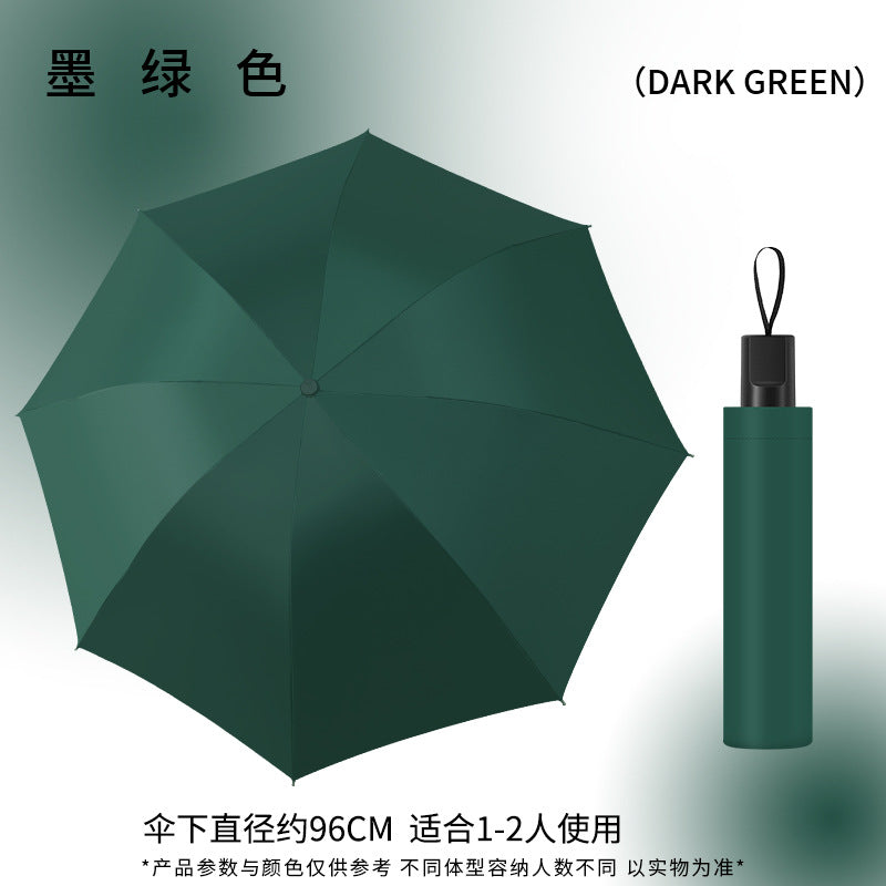 Sunny and rainy dual-purpose umbrella folding umbrella fully automatic buckle enlarged thickened multi-person outdoor anti-ultraviolet umbrella