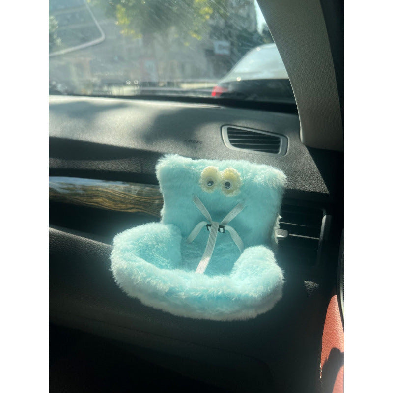 Cross-border applicable to labubu doll safety seat cute doll air outlet aromatherapy ornaments car interior decoration