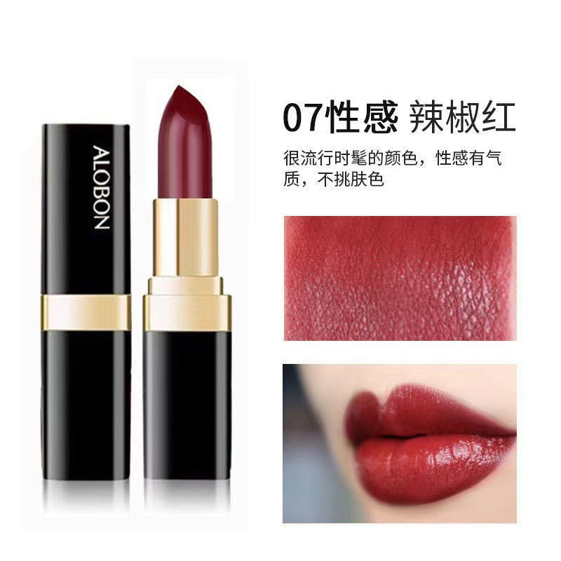 Yabang small black tube lipstick DS919 crystal bright color lipstick - cinnabar red cosmetics lipstick wholesale