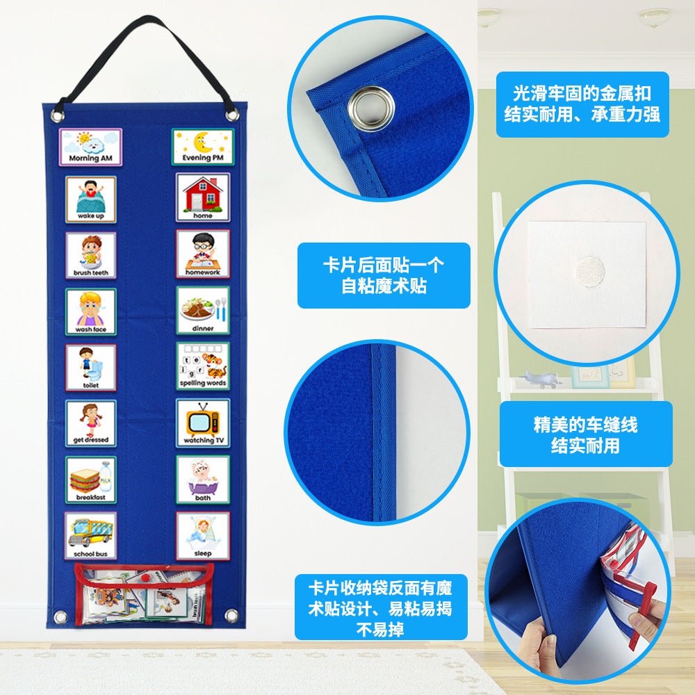 Kids Visual Schedule Calendar — Daily Routine Chart for Children