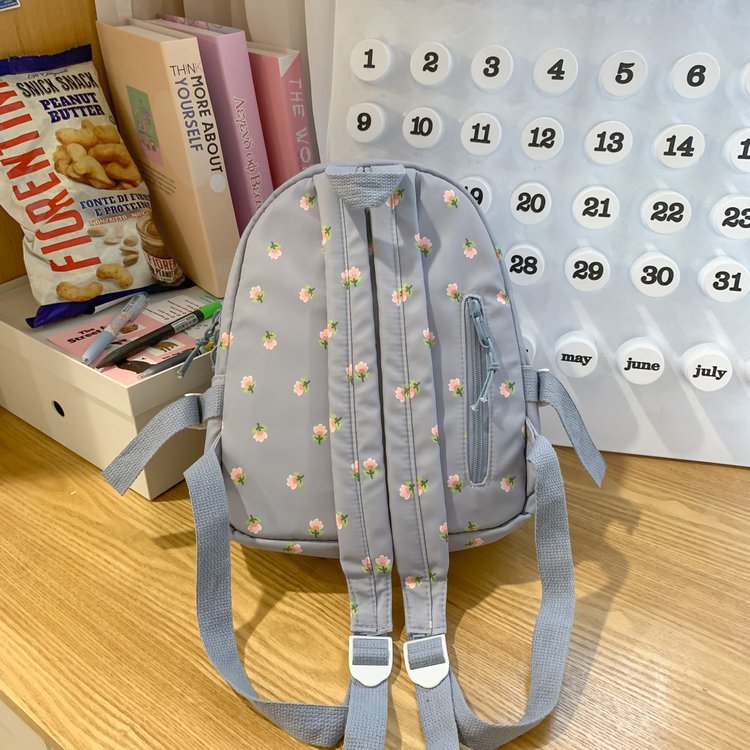 2024 new fashion backpack high-end printed schoolbag middle-aged college students lightweight large capacity cartoon schoolbag female