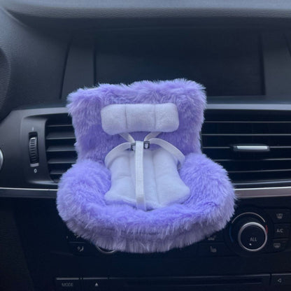 Cross-border applicable to labubu doll safety seat cute doll air outlet aromatherapy ornaments car interior decoration