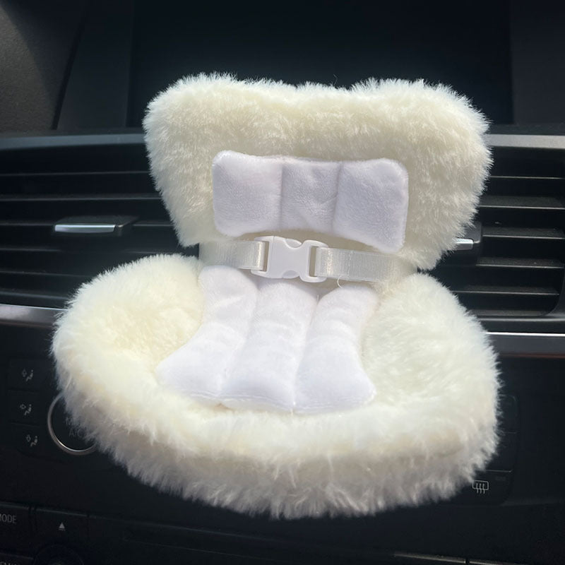 Cross-border applicable to labubu doll safety seat cute doll air outlet aromatherapy ornaments car interior decoration