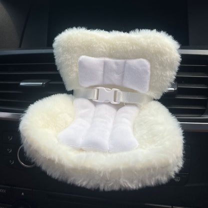 Cross-border applicable to labubu doll safety seat cute doll air outlet aromatherapy ornaments car interior decoration