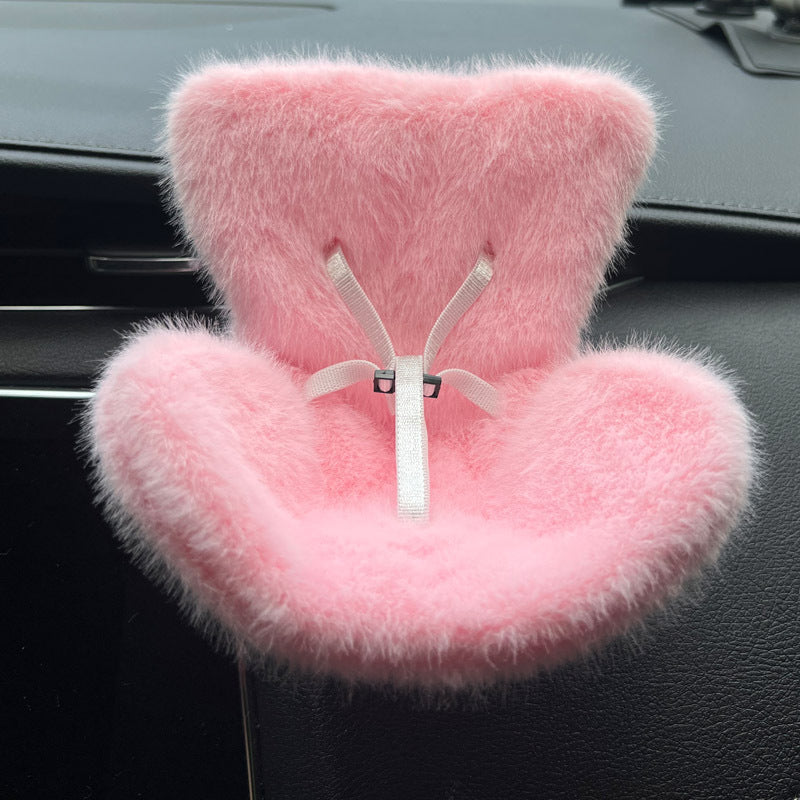Cross-border applicable to labubu doll safety seat cute doll air outlet aromatherapy ornaments car interior decoration