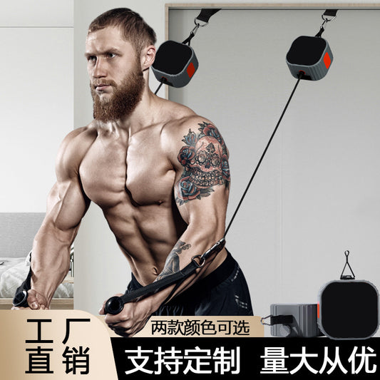 Multifunctional fitness pump strength resistance training puller dumbbell rowing machine exercise chest muscle comprehensive fitness equipment