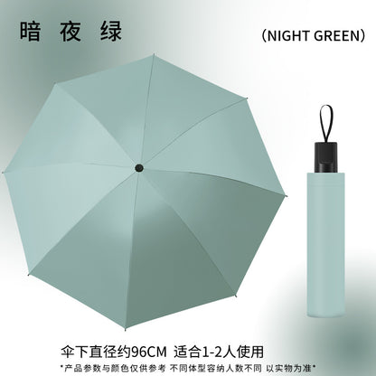 Sunny and rainy dual-purpose umbrella folding umbrella fully automatic buckle enlarged thickened multi-person outdoor anti-ultraviolet umbrella