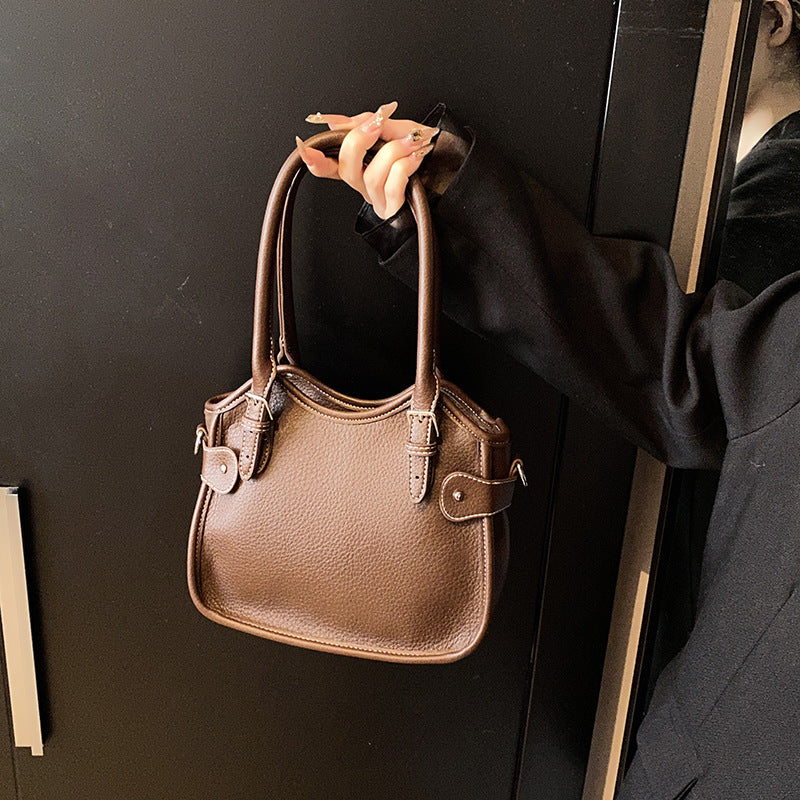 2025 Spring Bags Women's New Bucket Bags Simple Handbags Single Shoulder Crossbody Women's Bags Niche Bags Handbags