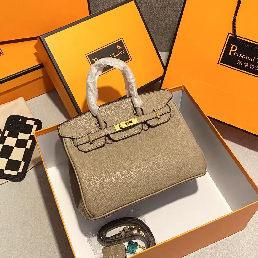 2025 new bags platinum bags women's handbags Kelly bags shoulder crossbody high-end texture commuting