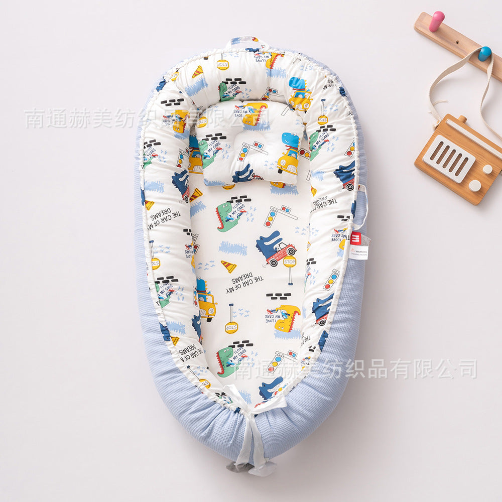 Portable Baby Nest Bed — Breathable Honeycomb Co-Sleeping Bassinet