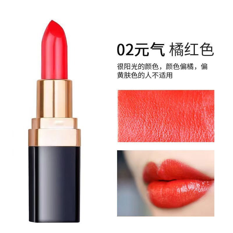 Yabang small black tube lipstick DS919 crystal bright color lipstick - cinnabar red cosmetics lipstick wholesale
