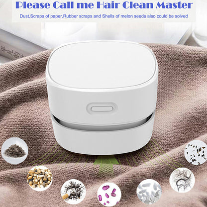 Portable Mini Desk Vacuum Cleaner — Wireless Keyboard & Desktop Cleaner