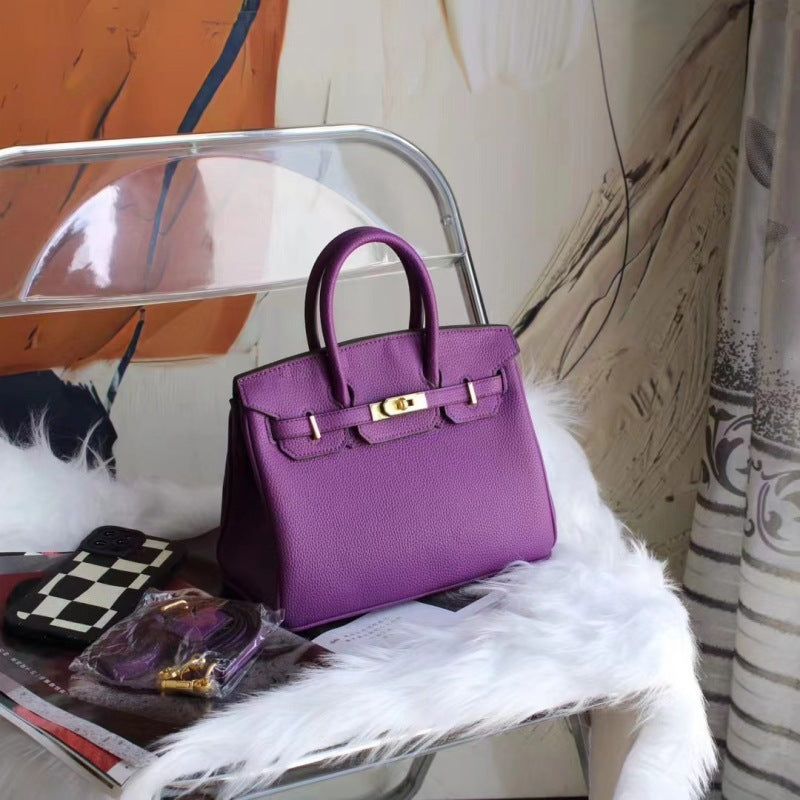 2025 new bags platinum bags women's handbags Kelly bags shoulder crossbody high-end texture commuting