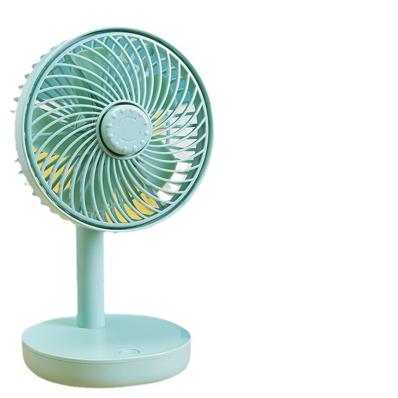 Korean HYUNDAI desktop fan rechargeable shaking fan desktop silent circulation fan outdoor long-lasting fan