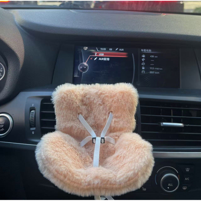Cross-border applicable to labubu doll safety seat cute doll air outlet aromatherapy ornaments car interior decoration